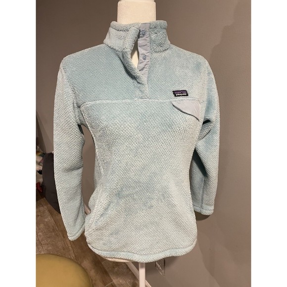 Polar Other - Patagonia Re-tool Snap-T Fleece Pullover Girls Kids Polar Blue Size XL (14) EUC